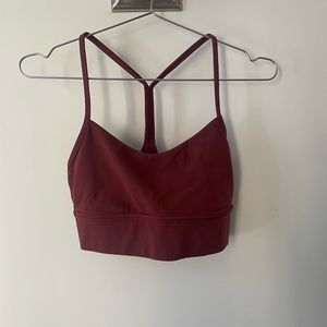 Lululemon Flow Y Long Line Bra Size 6